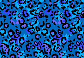 Seamless leopard fur pattern © prezent