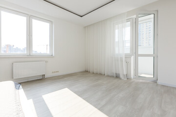 Minimal style interior room with white wall