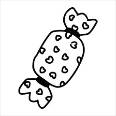 Candy icon, suitable for graphic design element and logo