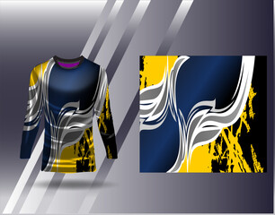 Fototapeta premium Tshirt sports abstract texture jersey design for racing soccer gaming motocross gaming cycling