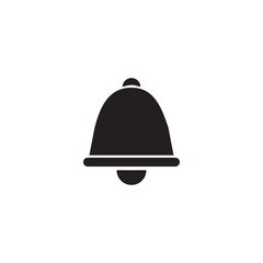 Bell Icon in trendy flat style isolated