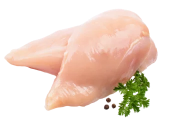 Fotobehang Raw chicken meat isolated © valeriy555