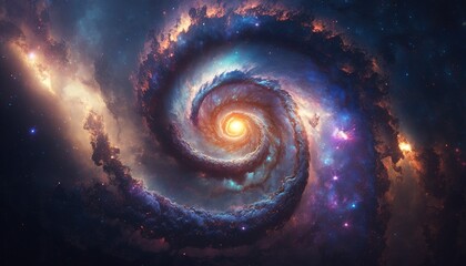 spiral galaxy in space - Powered by Adobe