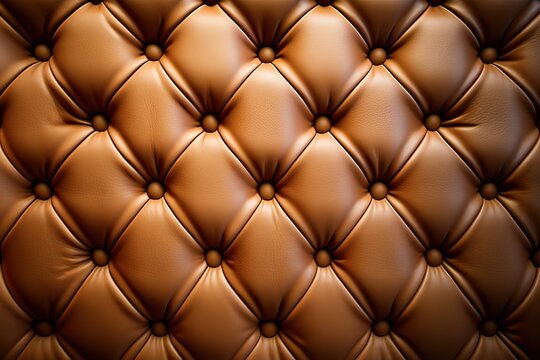 capitone tufted textile leather background AI generated