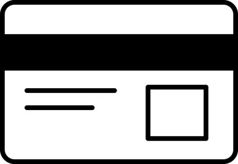 credit card minimal icon illustration 