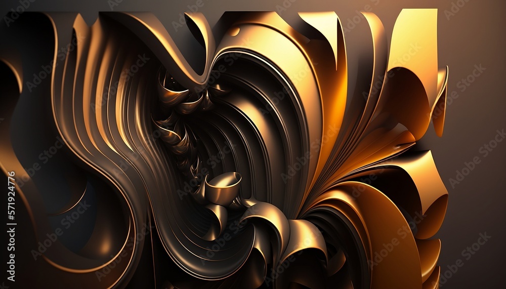 Wall mural 3d abstract realistic background