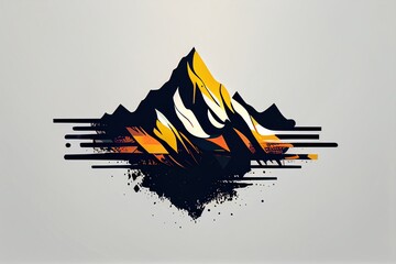 logo design of a mountain
