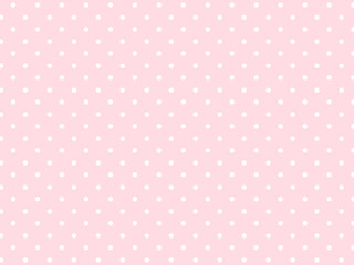 ピンクと白のドット柄（水玉模様）の背景・壁紙
