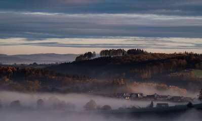 sunrise in the mountains