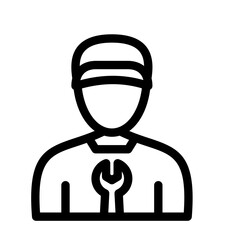 Plumber Vector Icon easily modified

