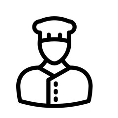 Chef Vector Icon easily modified
