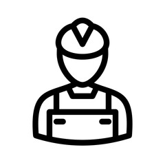 Carpenter Vector Icon easily modified
