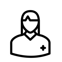 Lady Vector Icon easily modified

