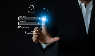 cyber security digital crime concept Protection from hackers information security