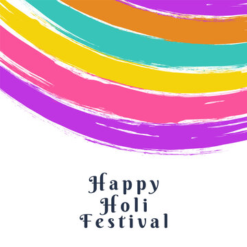 Happy Holi Festival background design for poster and flyer.