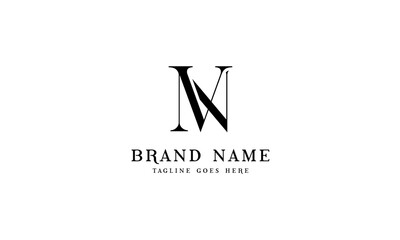 VN Brand Logo Design - NV Clothing initial logo design vector