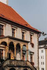  View to the Town Hall on sunny autumn morning in Olomouc.