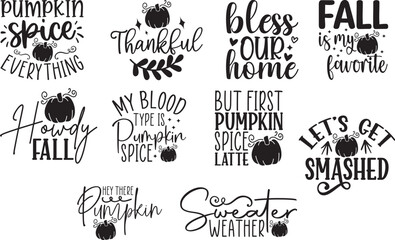 fall svg bundle	