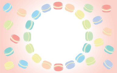 円形のマカロンフレーム