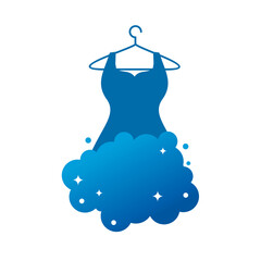 Clothing laundry service logo design