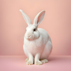 Obraz premium white easter bunny, 3D rendering