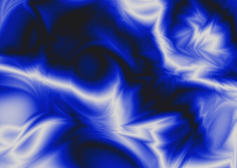 Deep Blue Sea. Abstract liquid gradients background psychedelic swirl trippy artwork. Digital Effect. Lo-Fi Multicolor vintage retro.