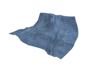 Fabric abstract cotton on white background