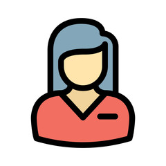 Lady Vector Icon easily modified

