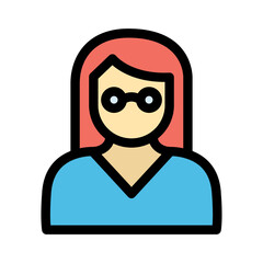 Lady Vector Icon easily modified

