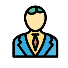 Job holder Vector Icon easily modified

