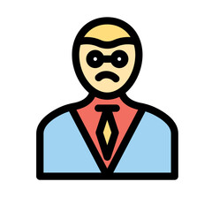 Gentleman Vector Icon easily modified

