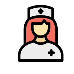 Nurse Vector Icon easily modified

