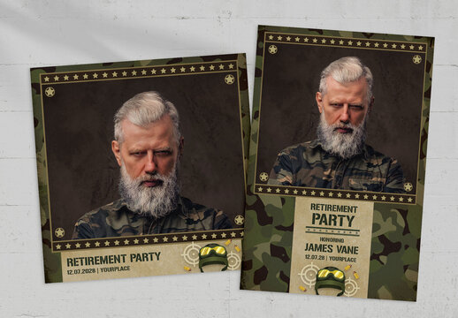 Army Photo Card Template