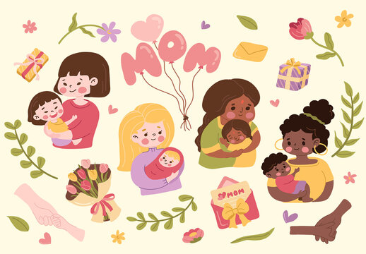 Mother's Day Vector Illustrations