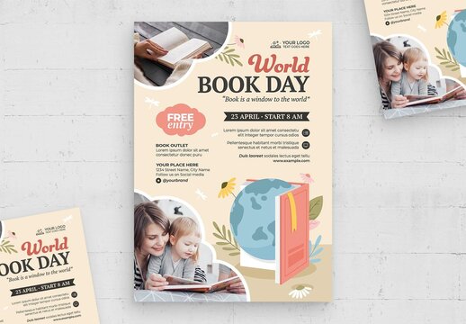World Book Day Flyer Template