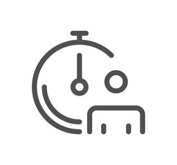 Business audit related icon outline and linear vector.