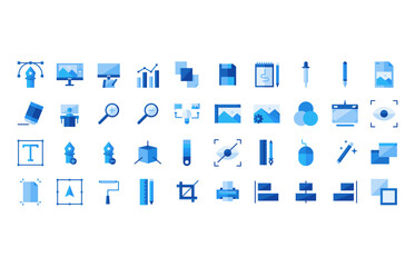 Graphic design icon  in flat style. design, graphic, illustration, art, digital, banner, vector, technology, computer. with high quality vector and editable