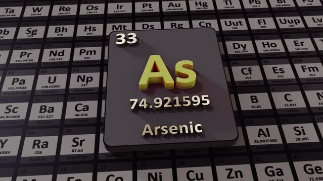 Arsenic Periodic Table 3D Animation