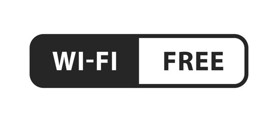 Wifi free set icon. Sign, device status bar, wireless internet, online, connection level, communication, access, state, active. Technology concept. Vector line icon isolated on white background
