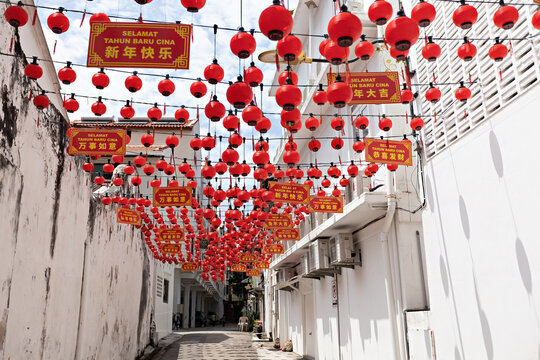 Famous Jonker street walk in Historical town of Melaka, Malaysia