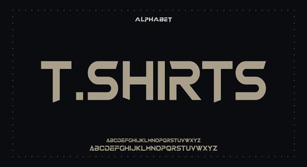 T.shirtsAbstract Fashion Best font alphabet. Minimal modern urban fonts for logo, brand, fashion, Heading etc. Typography typeface uppercase lowercase and number. vector illustration full Premium look