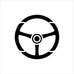 Car wheel vector icon isolated on white background