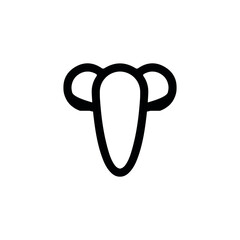 Rat icon. Simple style rat spraying poster background symbol. Rat brand logo design element. Rat t-shirt printing. vector for sticker.