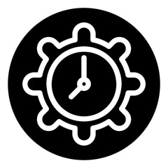 time management glyph icon