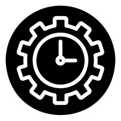 time management glyph icon