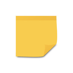 blank yellow sticky note paper