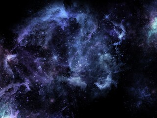 Naklejka na ściany i meble fantasy space outer sky nebula galaxy background 