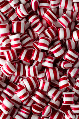 Christmas Peppermint Flavor Hard Candy, close-up