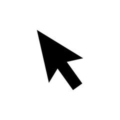 Isolated computer mouse click cursor icon. Cursor sign. 