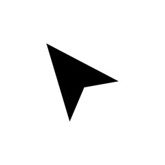 Isolated computer mouse click cursor icon. Cursor sign. 